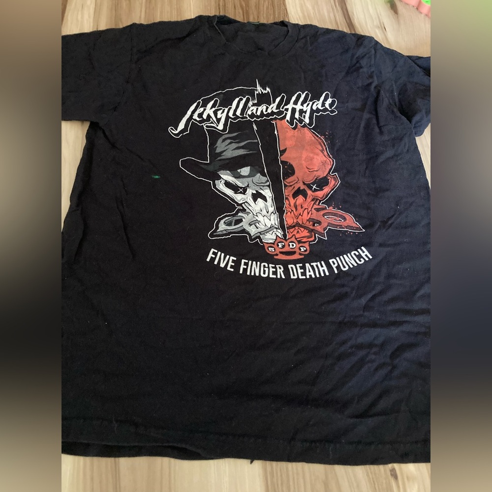 Five Finger Death Punch Jekyll and Hyde  T-Shirt Black Men L mark